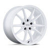 Set 4 17" Motegi MR162 Zentoku Gloss White 17x9.5 Wheels 5x4.5 35mm Rims