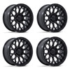 Set 4 20" Fuel FC901 Talon Blackout 20x9 Wheels 5x5 1mm Rims FC901MX20905001