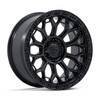 Set 4 17" Fuel FC901 Talon Blackout 17x8.5 Wheels 6x5.5 25mm Truck SUV Rims