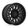 Set 4 Black Rhino Raid 17x8.5 5x5 Matte Black Wheels 17" 0mm For Jeep Truck Rims