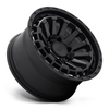 Set 4 17" Black Rhino Raid 17x8.5 5x5 0mm Matte Black Offroad Truck SUV Rims
