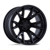 17" Fuel FC402 Catalyst Matte Black Gloss Black Lip 17x9 Wheel 6x5.5 1mm Rim