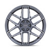 22" Niche NC281 Rise Anthracite Machined Face 22x10.5 Wheel 5x112 38mm Rim