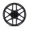 Set 4 24" Niche NC281 Rise Gloss Black 24x10 Wheels 5x5 30mm 1PC Rims