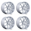 Set 4 20" Niche NC279 Prodigy 5 Silver Machined Face 20x11 5x120 50mm Wheels