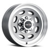 19.5" Vision 81 Heavy Hauler Gunmetal Machined Lip 19.5x7.5 Wheel 8x6.5 0mm Rim