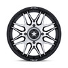 Set 4 16" MSA Offroad Wheelss M52 Radar UTV Black Machined Face 16x7 4x137 10mm