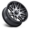 14" MSA Offroad Wheels M52 Radar UTV Black Machined Face 14x7 4x110 -47mm Wheel