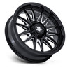 Set 4 15" MSA Offroad Wheels M55 Commander UTV Black Milled 15x7 5x4.5 10mm Rims