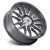 18" MSA Offroad Wheels M55 Commander UTV Platinum Machined 18x7 Wheel 4x110 10mm