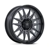 Set 4 18" MSA Offroad M55 Commander UTV Matte Gunmetal M-Blk Lip 18x7 4x110 10mm
