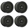 Set 4 Black Rhino Barricade 17x8.5 6x5.5 Green Black Rock Guard Wheels 17" -18mm Set 4 Black Rhino Barricade 17x8.5 6x5.5 Green Black Rock Guard Wheels 17" -18mm
