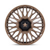 Set 4 20" MSA Offroad Wheels M50 Clubber Matte Bronze 20x7 Wheels 5x4.5 0mm Rims