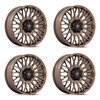 Set 4 15" MSA Offroad Wheels M50 Clubber Matte Bronze 15x7 Wheels 5x4.5 10mm Rim