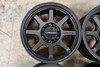 Set 4 17" Vision Off-Road 351 Flow Satin Black Wheels 17x9 5x5 Truck Rims -12mm