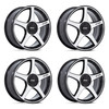 Set 4 19" Petrol PE003 P2E Black Machined Face 19x8 Wheels 5x110 5x115 40mm Rims