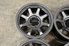Set 4 17" Vision Off-Road 351 Flow Satin Grey Wheels 17x9 5x5 Truck Rims -12mm