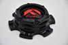 Fuel Gloss Black Red Logo Wheel Center Cap Hub Cap 1004-37GBQ 5.5" 6 Lug for Fuel Ignite Hurricane