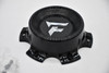 Fittipaldi Offroad black wheel center cap with chrome logo, 5.5-inch 6-lug cap, SKU FI-6H-01-SG(B).