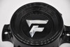Fittipaldi Black Cap with Chrome Logo Wheel Center Cap Hub Cap FI-6H-01-SG(B) 5.5" 6 Lug
