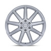 Set 4 20" Petrol PE007 P6E Gloss Silver Machined Face 20x9.5 Wheels 6x5.5 25mm