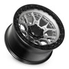 Set 4 20" Lock Offroad Commando Matte Grey Black Ring 20x9 Wheels 6x5.5 0mm Rims