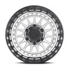 Set 4 20" Lock Offroad Mojave Matte Silver Matte Black Ring 20x9 6x5.5 0mm Rims