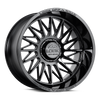 Set 4 20" Lock Extreme Assault Gloss Black 20x9 8x180 1mm Offroad Truck Wheel