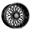 Set 4 20" Lock Extreme Bandit Gloss Black Milled 20x10 6x135 6x5.5 18mm Wheels