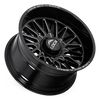 20" Lock Extreme Bandit Gloss Black Milled 20x9 Wheel 6x135 6x5.5 1mm Truck Rim