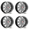 Set 4 Victor Equipment Lemans 18x11 5x130 Hyper Silver Mirror Wheels 18" 52mm