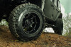 Set 4 Black Rhino Glamis 17x9 8x6.5 Matte Black Wheels 17" -12mm Lifted Rims