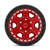 Black Rhino Reno 20x9.5 6x5.5 Candy Red W  Black Ring & Bolts Wheel 20" -12mm