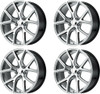 Set 4 Performance Replicas PR181 20x10 5x5 Hyper Silver Machined Wheels 20" 50mm