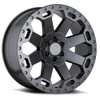 Set 4 Black Rhino Warlord 17x9 8x170 Matte Gunmetal Wheels 17" 12mm For Ford Rim