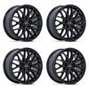 Set 4 19" Petrol PE004 P3E 19x8.5 5x120 35mm Matte Black Sedan Coupe SUV Wheels Luxury Car Rims