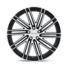 Set 4 Petrol P1C 18x8 5x110 Gloss Black W/ Machined Face Wheels 18" 40mm Rims