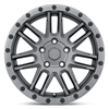 Set 4 Black Rhino Arches 18x8 5x5 Brushed Gunmetal Black Bolts Wheels 18" 30mm