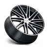 Set 4 18" Petrol P1C 18x8 5x4.5 Gloss Black Machined Face Wheels 40mm Rims