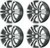 Set 4 22" Performance Replicas PR182 22x9 6x5.5 Gunmetal Machined Wheels 24mm