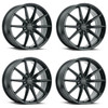 Set 4 Petrol P4B 18x8 5x105 Gloss Black Wheels 18" 40mm Rims