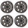 Set 4 18" Black Rhino Yellowstone 18x8 5x160 48mm Wheels Matte Bronze Rims