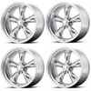 Set 4 18" American Racing VN505 Torq Thrust II Polished 18x9.5 5x4.75 -6mm Rims Classic Car Wheels