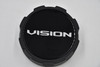 Vision Flat Black/Gloss Black Wheel Center Cap Hub Cap C354SB-8V-ECL 4.875" Vision Snap In