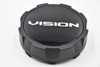 Vision Flat Black/Gloss Black Wheel Center Cap Hub Cap C354SB-8V-ECL 4.875" Vision Snap In