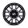 22" Moto Metal MO810 Legacy 22x9 5x5 5x5.5 1mm Gloss Black Machined Offroad Rim Truck Wheel