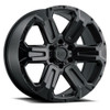 Set 4 18" Black Rhino Wanaka 18x9 6x120 Matte Black Wheels 12mm For Chevy GMC