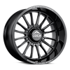 Set 4 22" Lock Extreme Striker Gloss Black Milled 22x10 8x170 18mm Truck Wheels