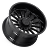 Set 4 20" Lock Extreme Striker Gloss Black 20x9 8x180 1mm Offroad Truck Wheels