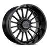 Set 4 20" Lock Extreme Striker Gloss Black 20x10 Wheels 8x180 18mm Truck Rims